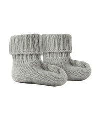 Chaussons en tricot tressés en laine - Cloud Grey