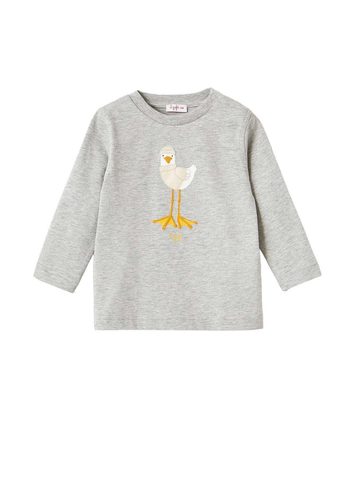 T-shirt à mouette - Grigio & Pergamena