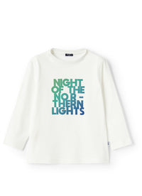 T-shirt with gradient print - Milk & Light Green