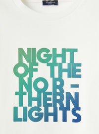 T-shirt with gradient print - Milk & Light Green