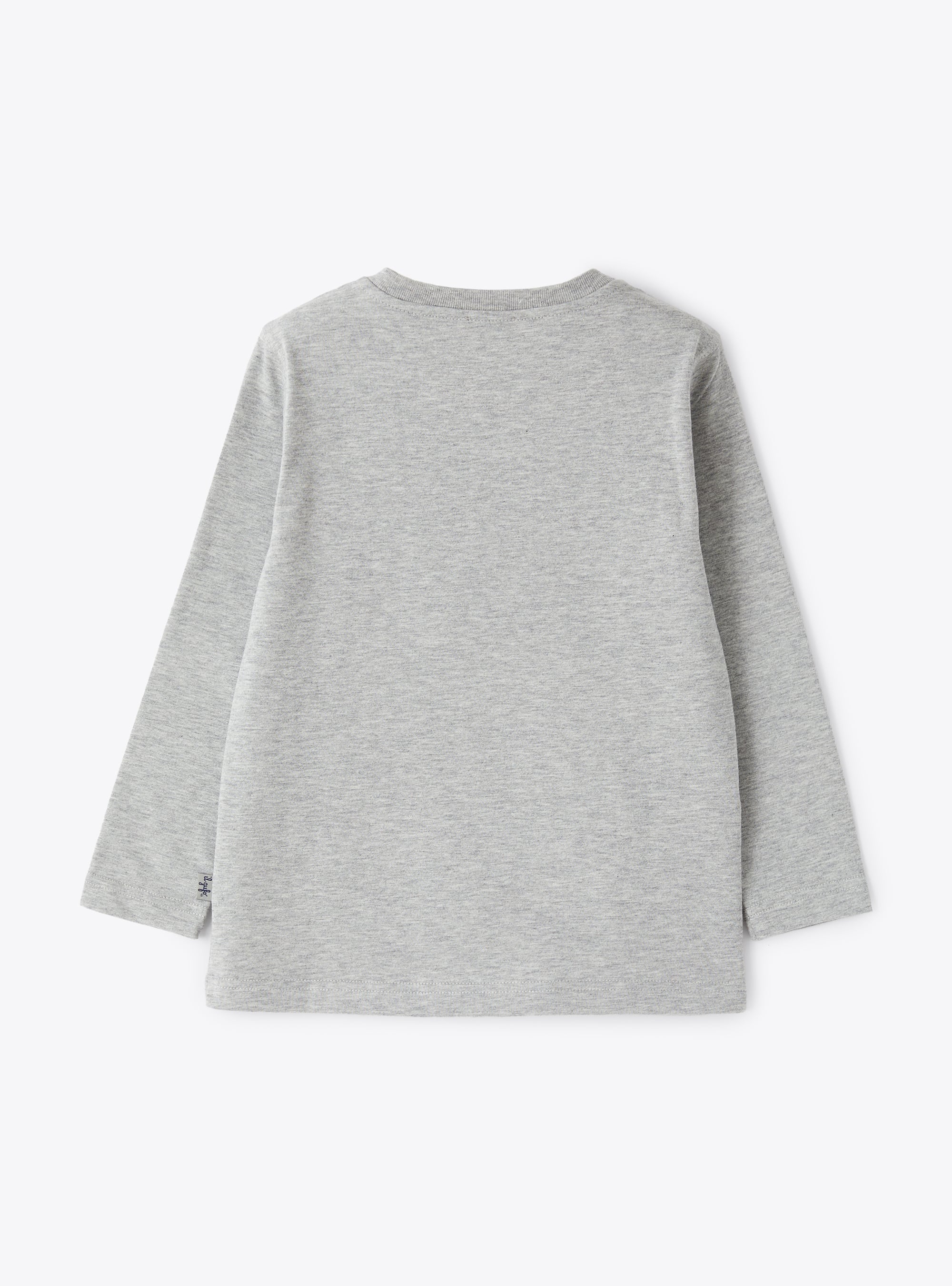 T-Shirt Grigia Con Stampa Motoslitta