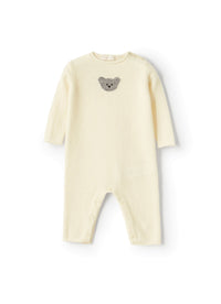 Teddy bear face cashmere playsuit