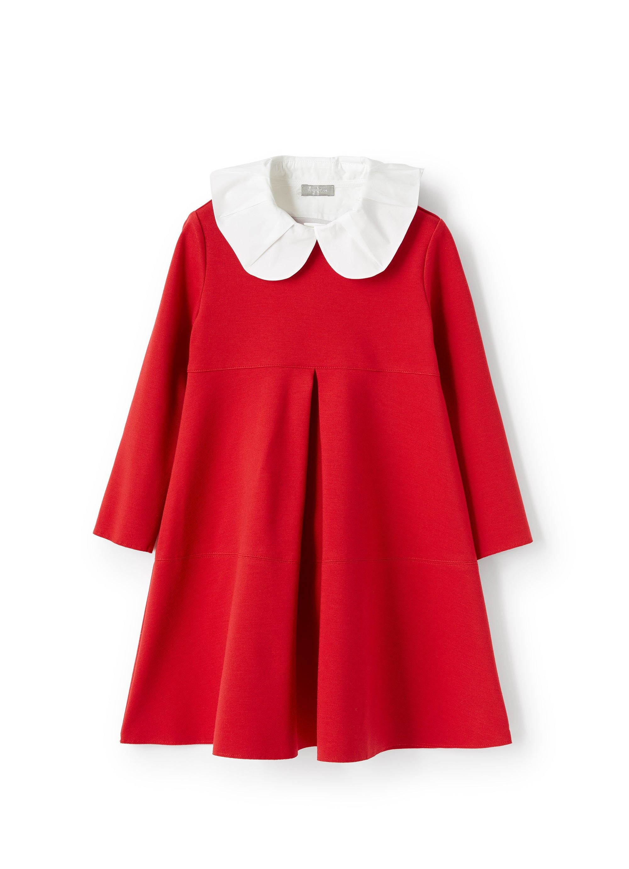 Dress with Claudine collar - Mirtillo Rosso