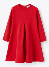 Dress with Claudine collar - Mirtillo Rosso