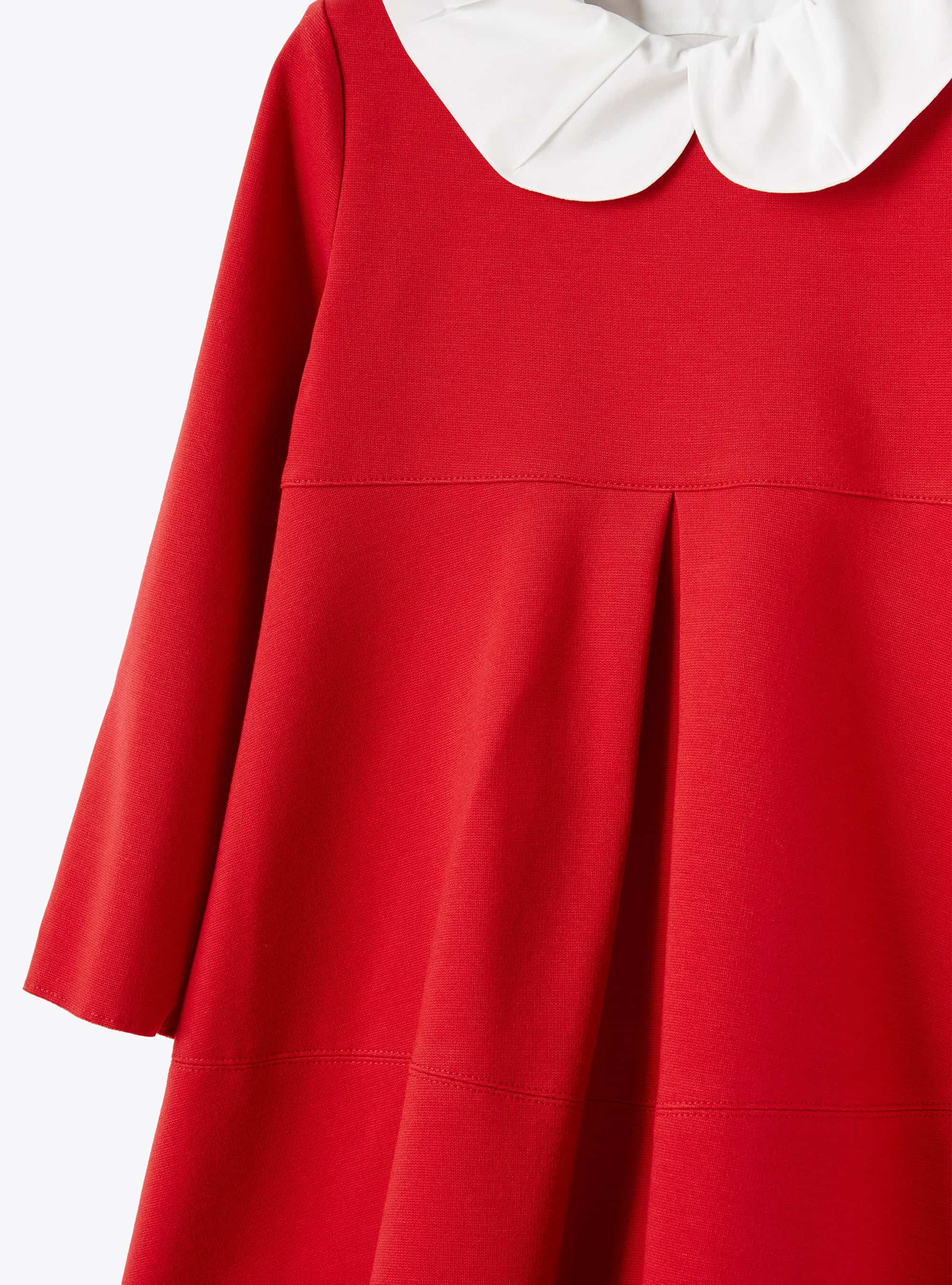 Dress with Claudine collar - Mirtillo Rosso