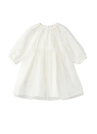Abito in tulle bianco con ricami