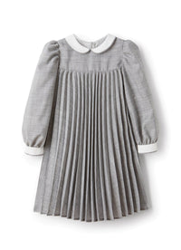 Pleated pattern dress - Granito