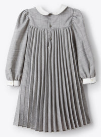 Pleated pattern dress - Granito