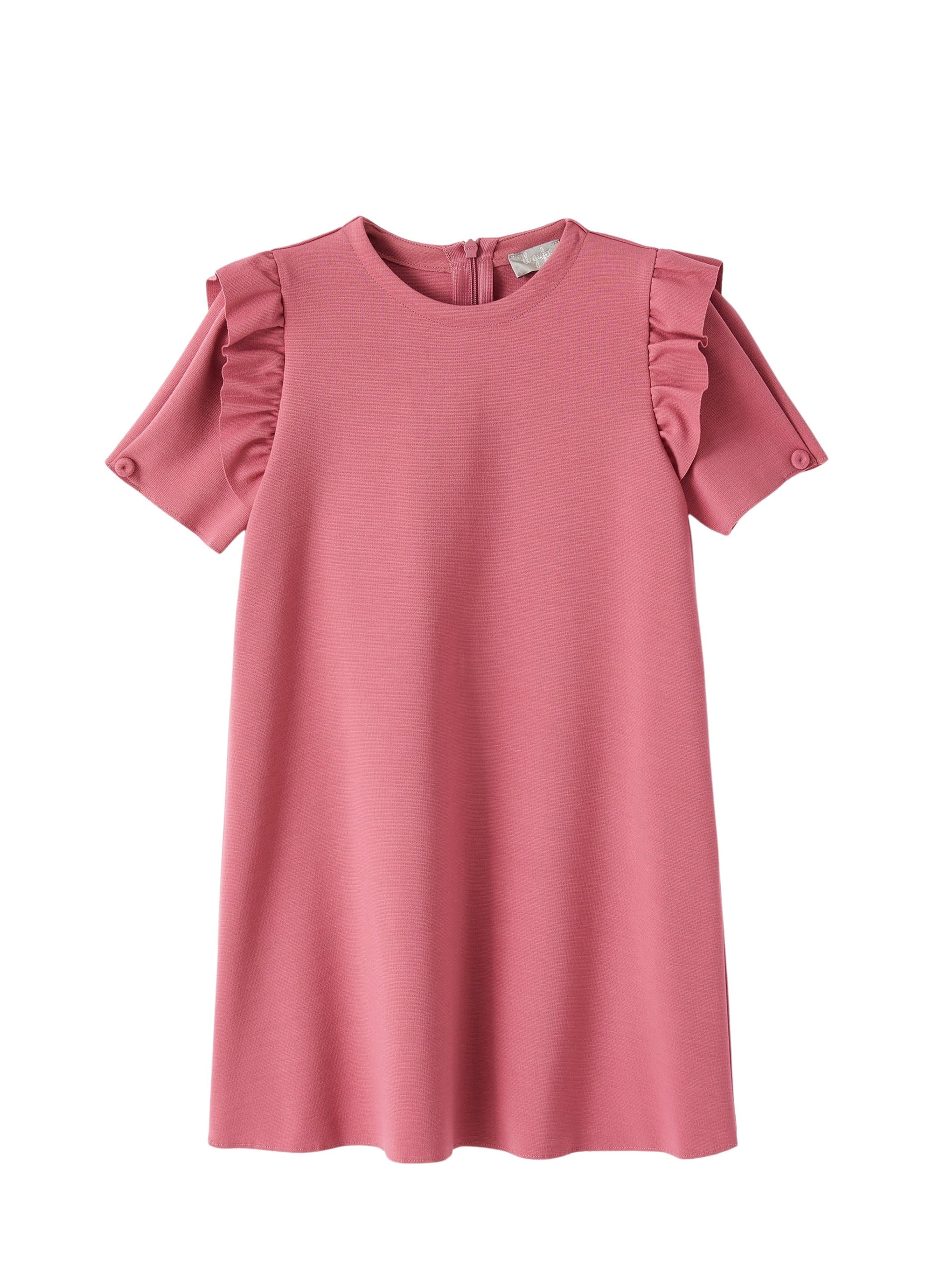 Dress with ruffled short sleeves - Fragola Di Bosco