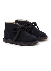 Classic leather lace-up boots - Blue