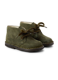 Classic leather lace-up boots - Hunter Green