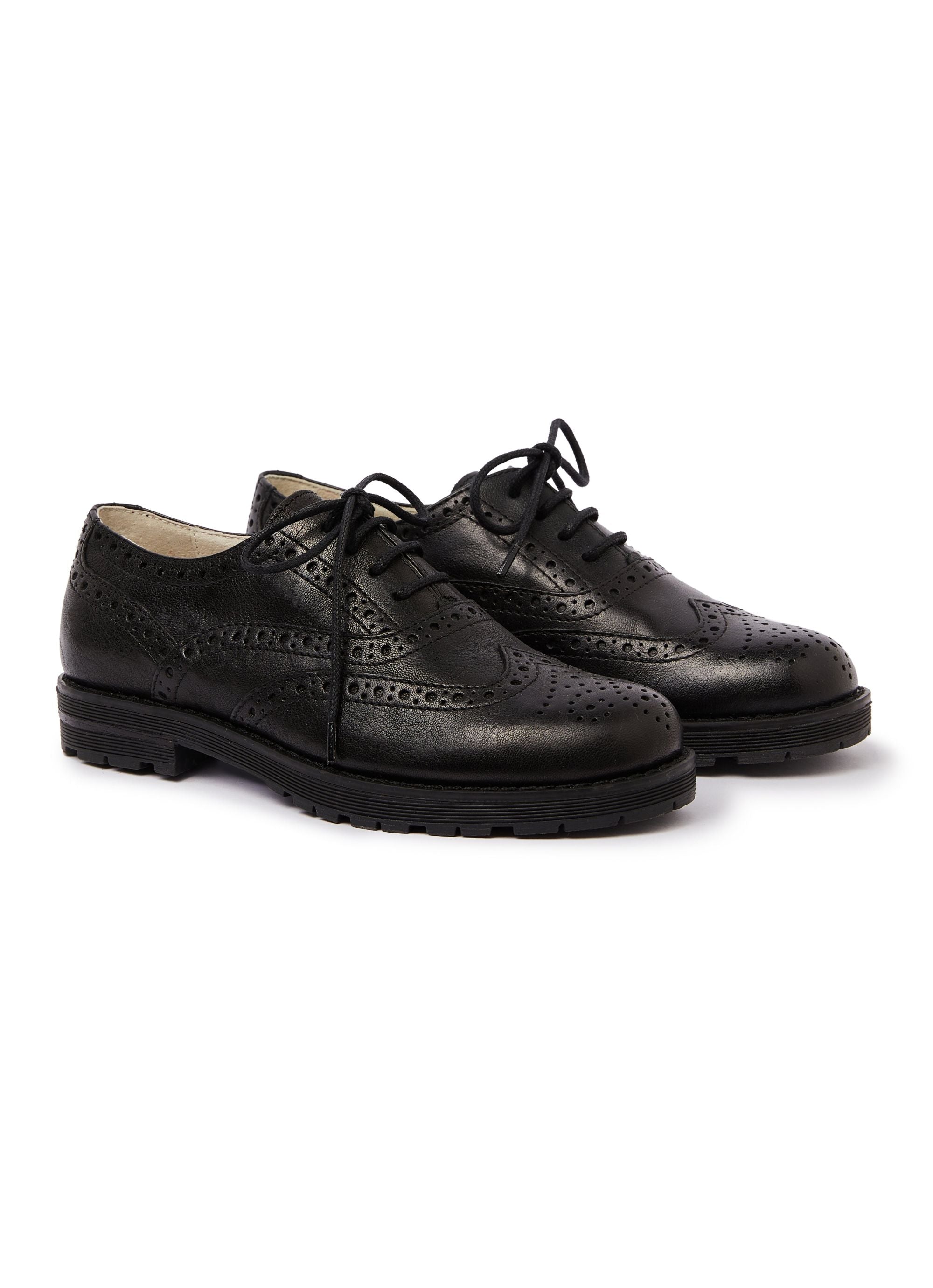 Leather Derbies - Black