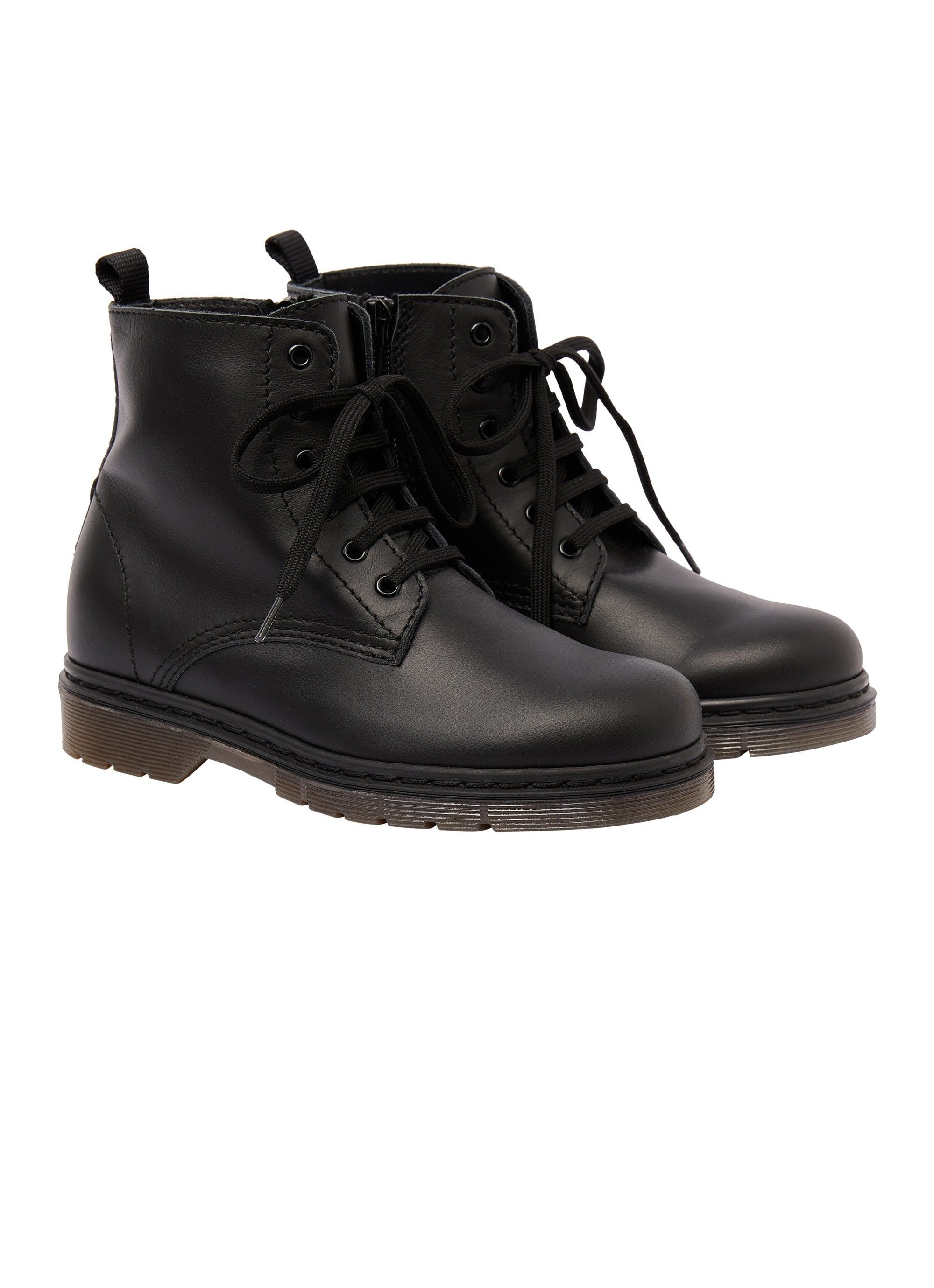 Amphibious boots with six eyelets - Nero