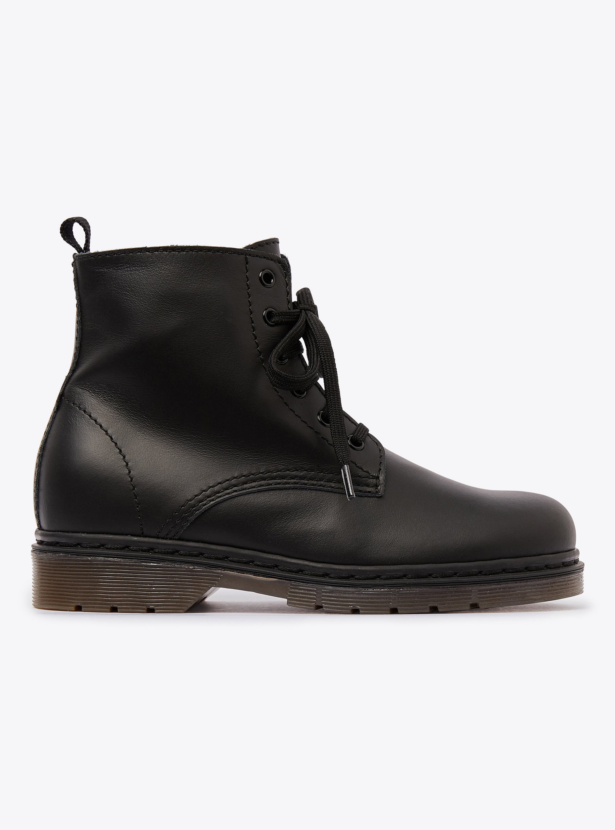 Amphibious boots with six eyelets - Nero