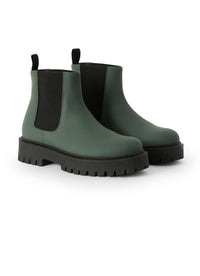 Chelsea boots with thick soles - Verde Bosco