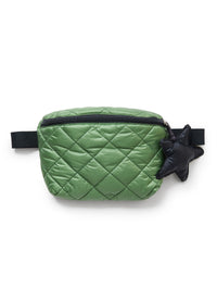 Quilted belt bag - Verde & Blue