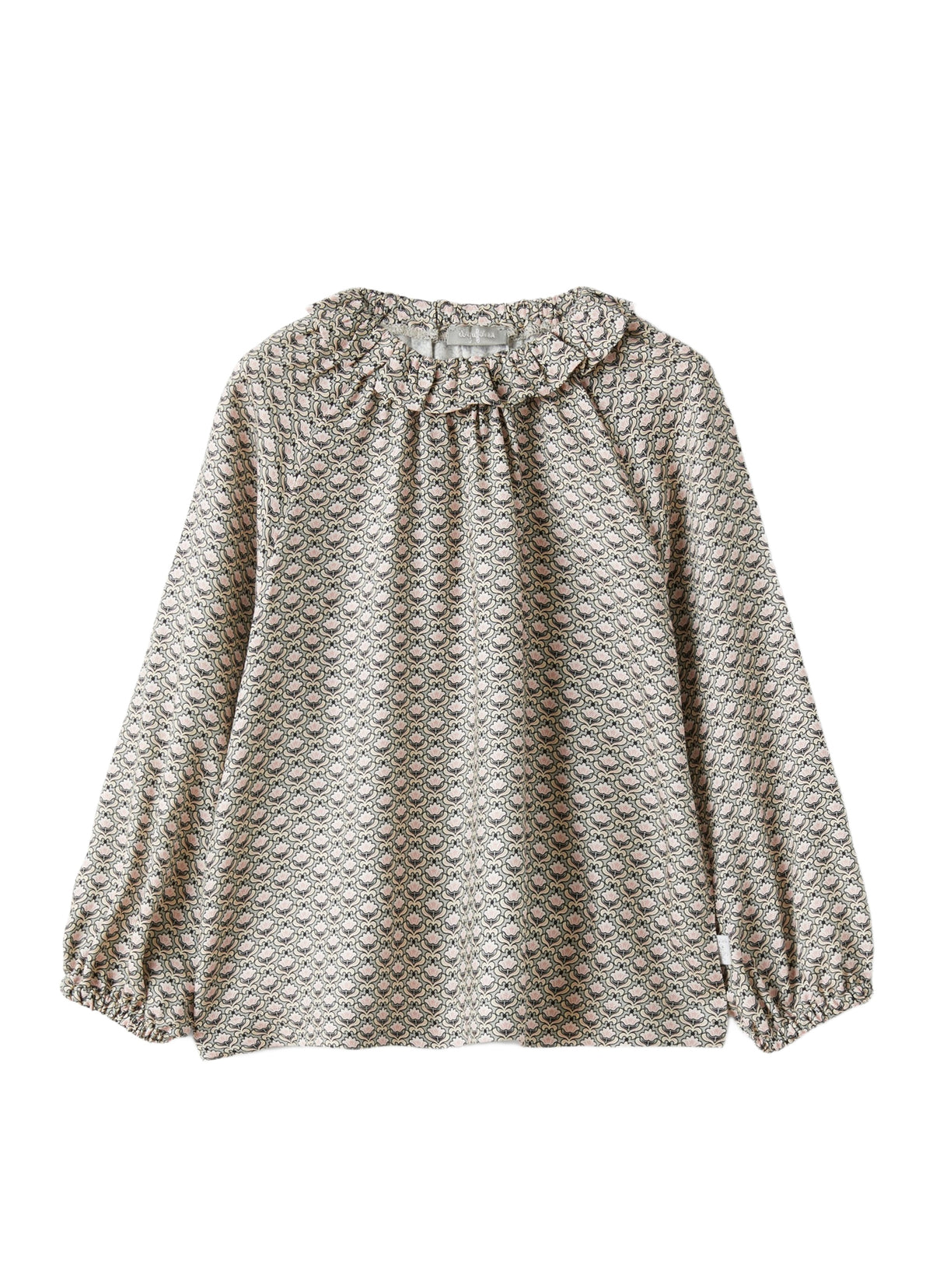Viscose Shirt With Ruffle Collar