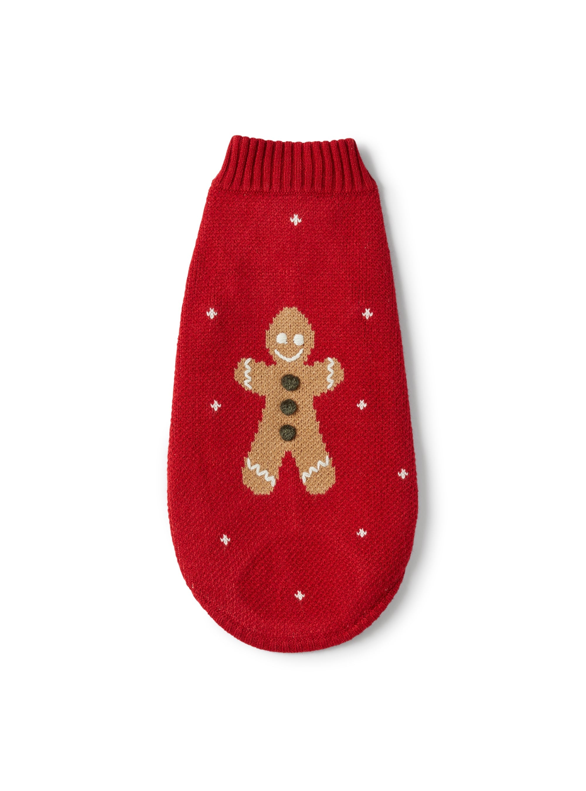 Dog sweater with embroidered detailing