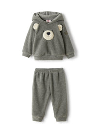 Suit in grey fleece
