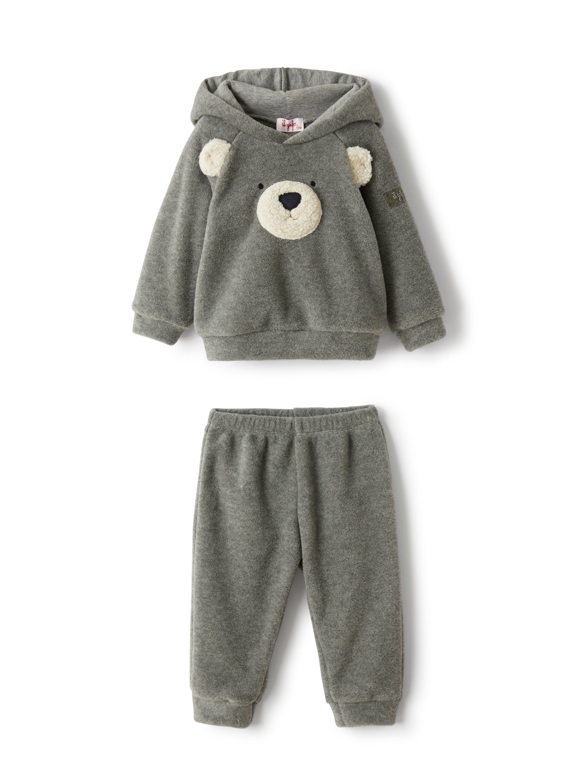 Suit in grey fleece