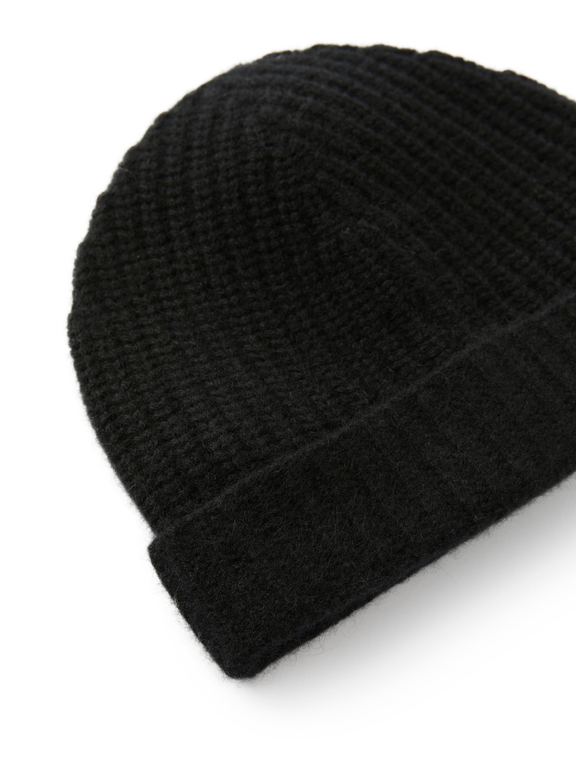Cappello in lana cashmere nero