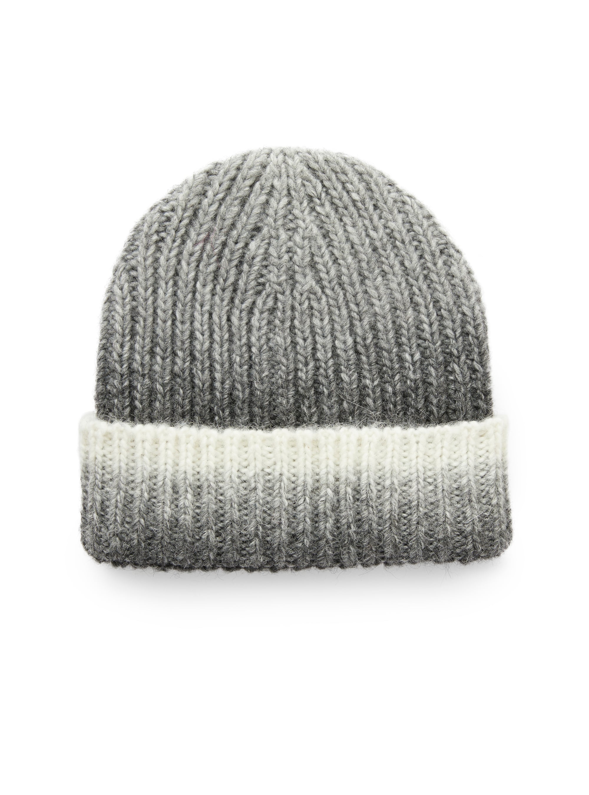 Tricot-knit hat in an alpaca-wool blend