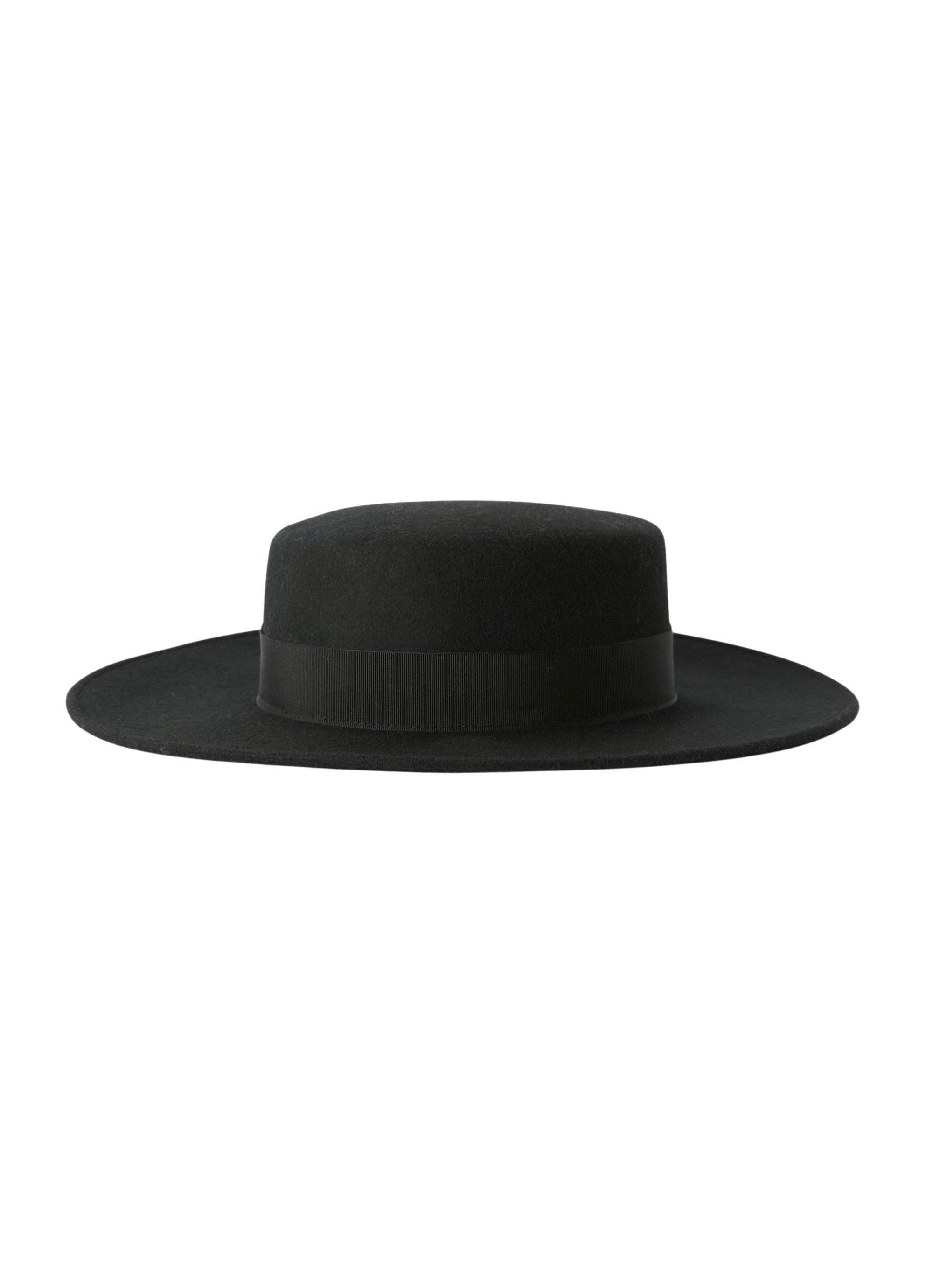 Wide-brimmed woollen hat