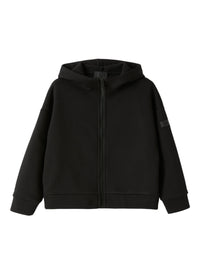 Sweat Jacket In A Black Hi-Tech Fabric