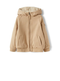 Reversible sweatshirt in faux fur