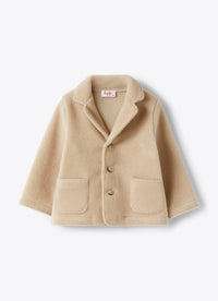 gb092m0108_122 // DOUBLON FUSION /// Blazer In Pile Beige