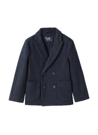 gb095m5036_495 // DOUBLON PAS FUSION /// Blazer Doppiopetto Gessato Blu