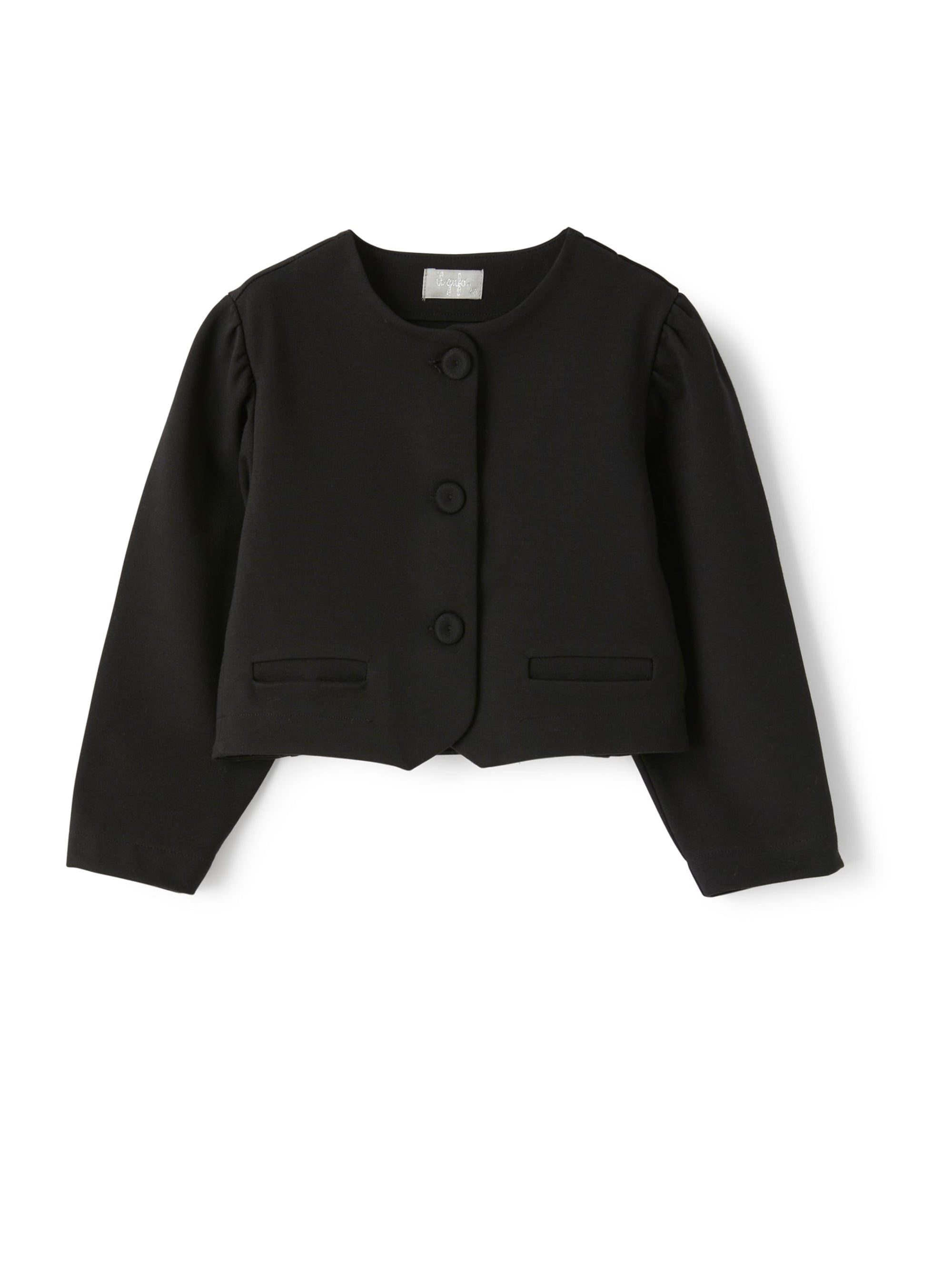 Cropped jacket in Milano-stitch fabric