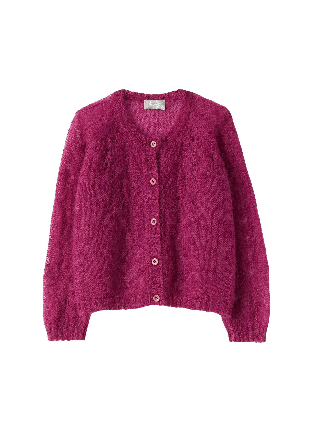 Cardigan en kid mohair - Barbabietola
