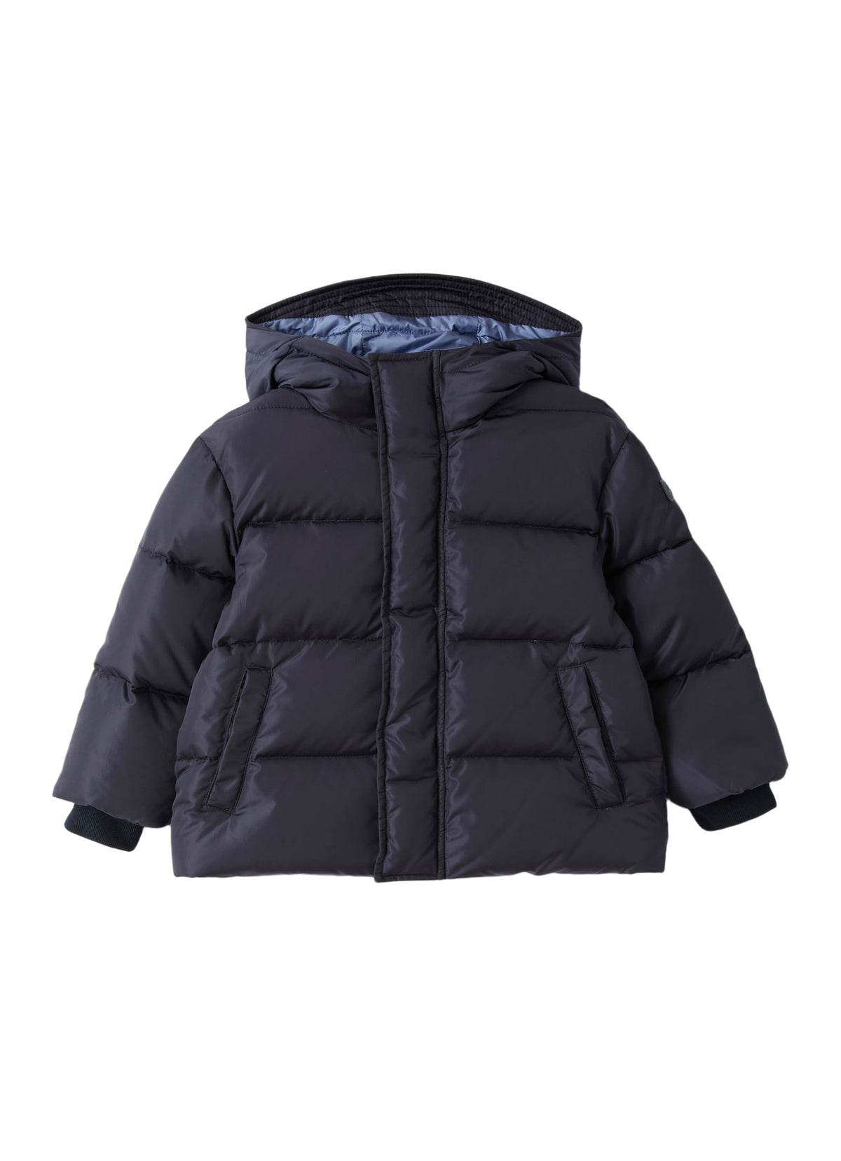 Sporty Down Jacket In Two-Tone Taffeta