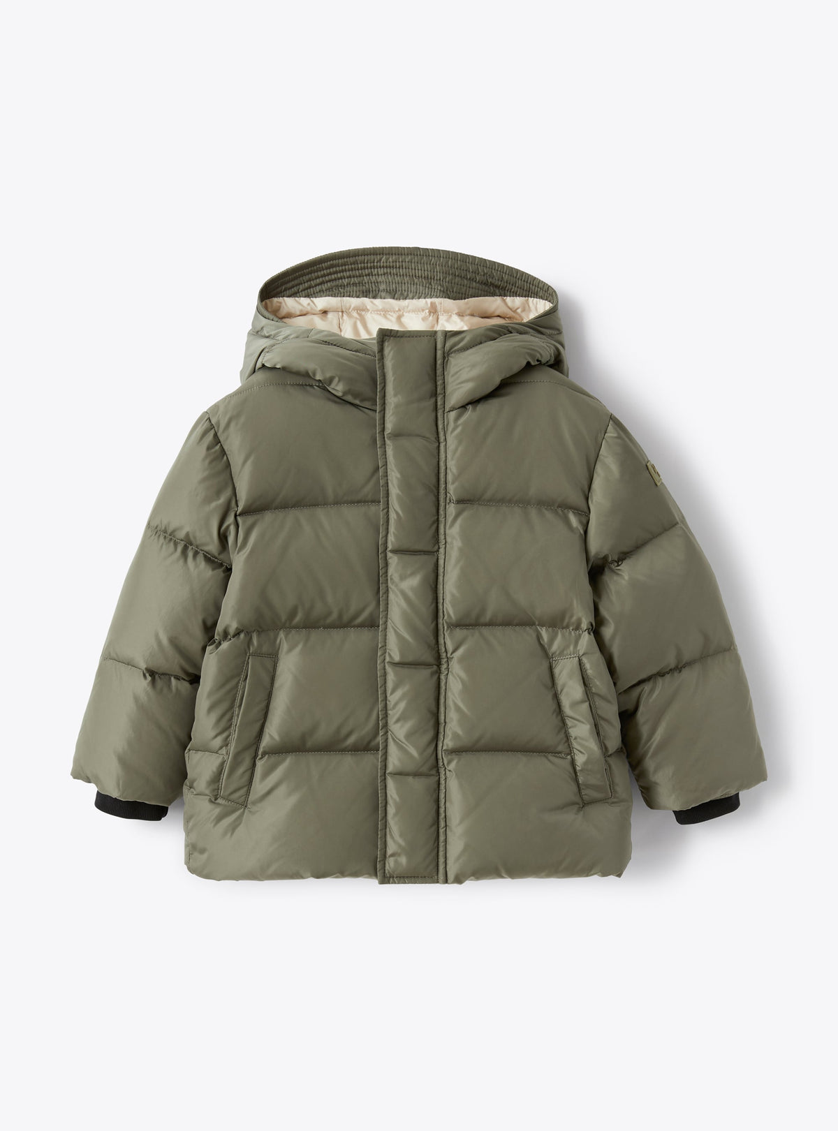 Sporty Down Jacket In Two-Tone Taffeta