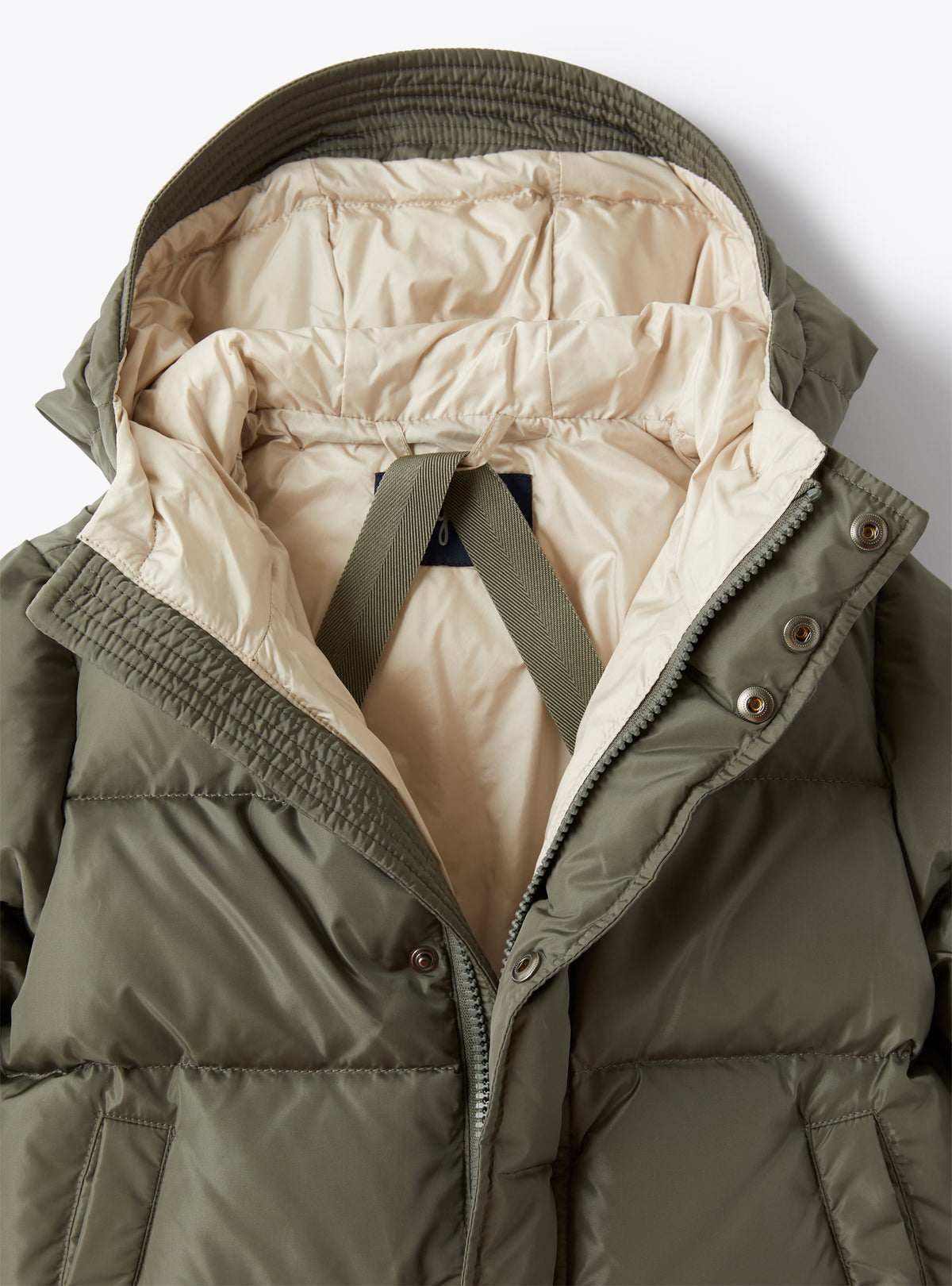Sporty Down Jacket In Two-Tone Taffeta
