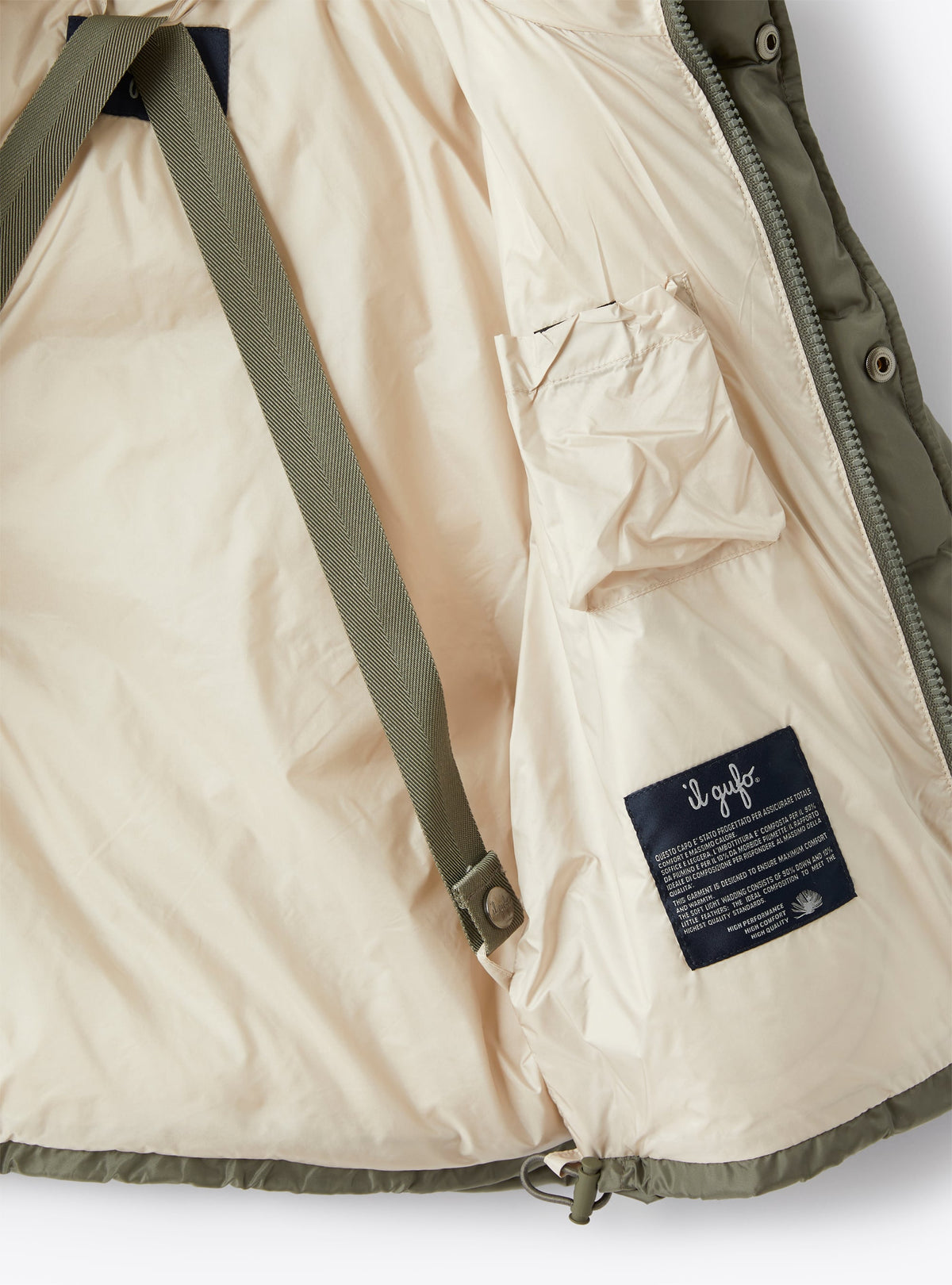 Sporty Down Jacket In Two-Tone Taffeta
