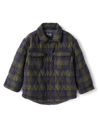 Shirt jacket in a tartan pattern