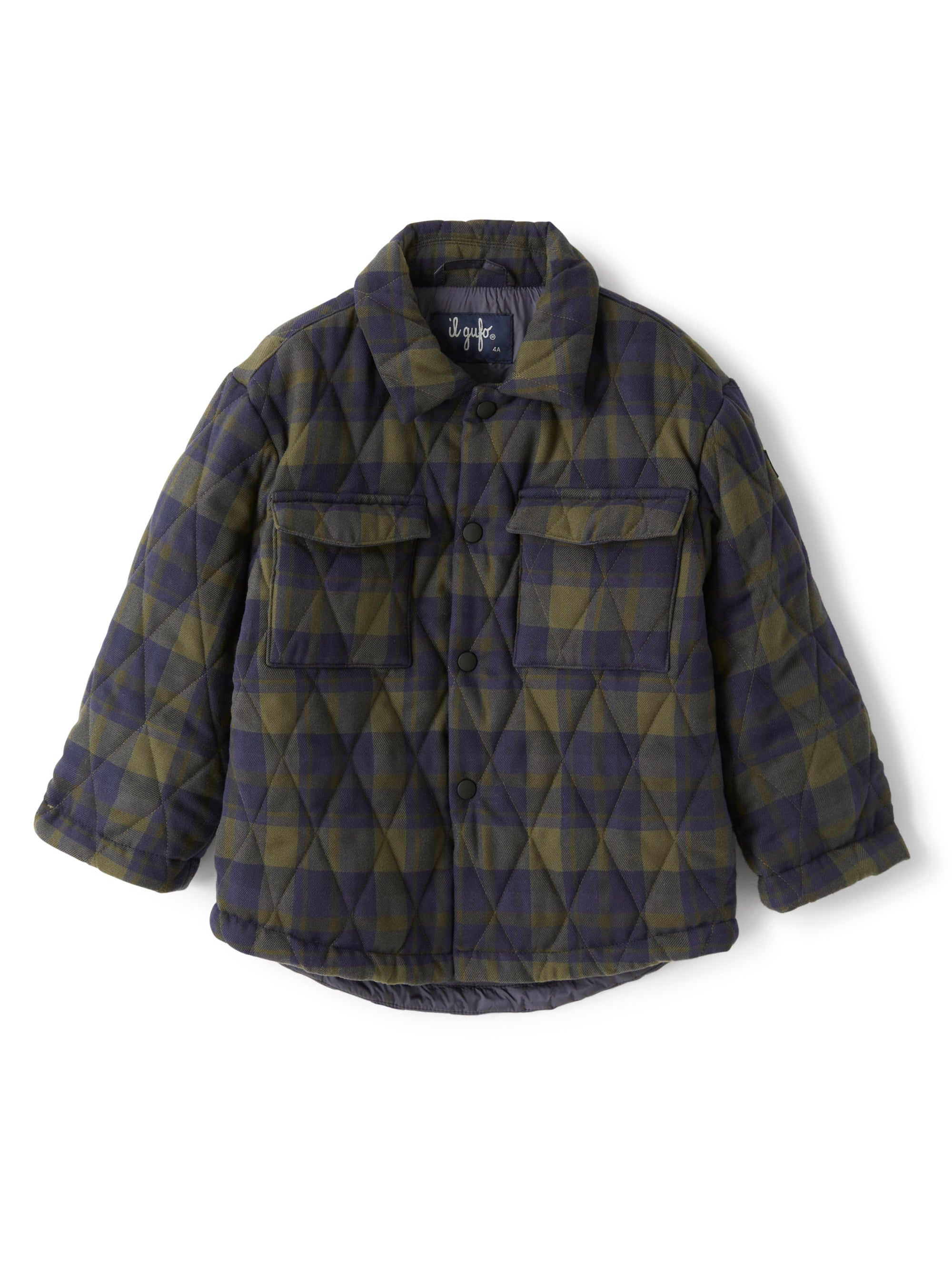Shirt jacket in a tartan pattern