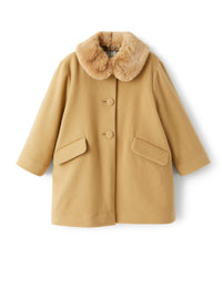 Coat in wool and cashmere