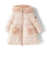 Eco-down jacket in pink