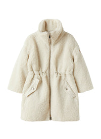 Manteau en fausse peau lainée - Naturale
