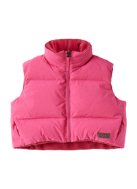 Reversible Fuchsia-Pink Down Gilet