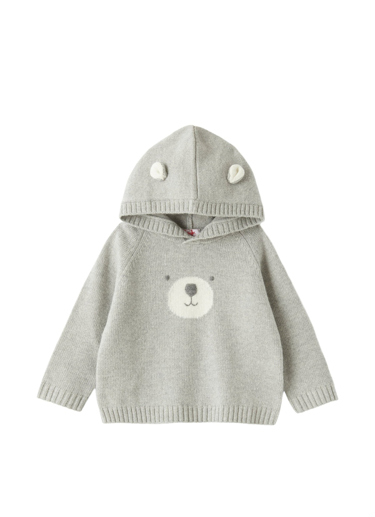 DOUBLON DEVIENT OK PICS / Maglia con cappuccio e musetto di orso