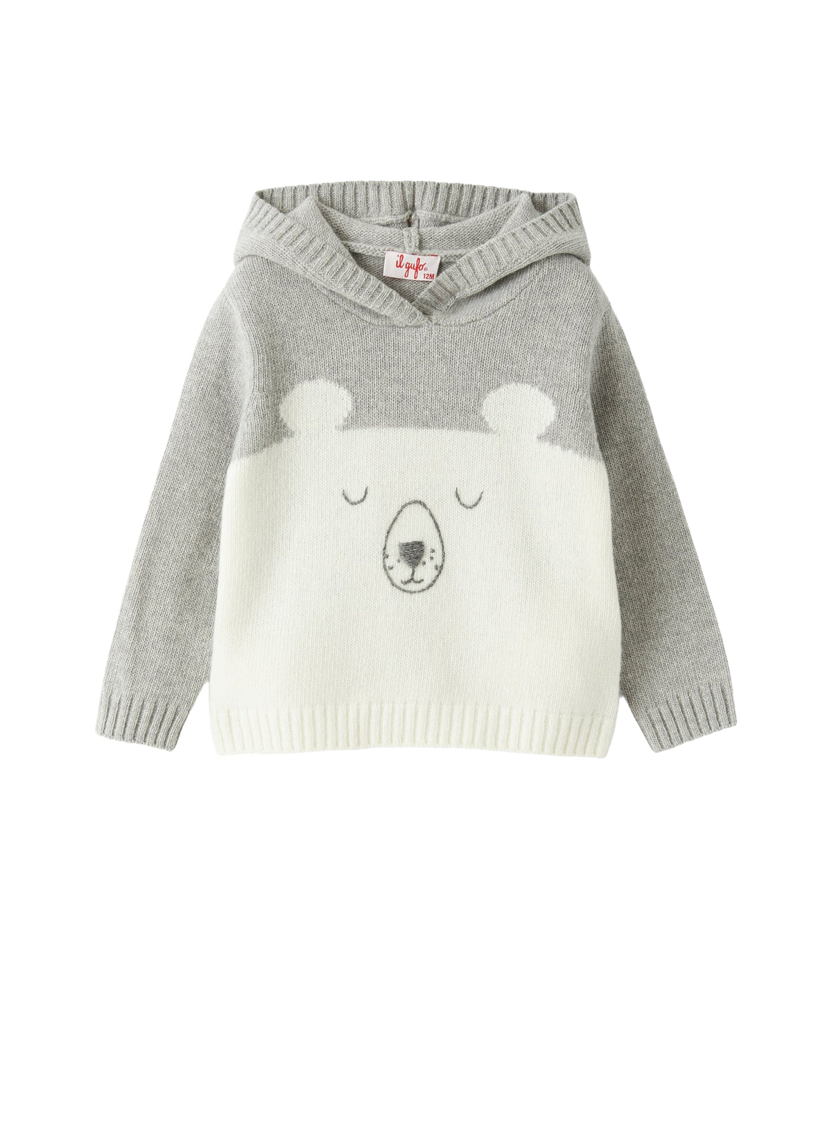 Hooded Sweater With Baby Bear’S Face