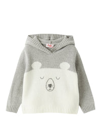 Hooded Sweater With Baby Bear’S Face