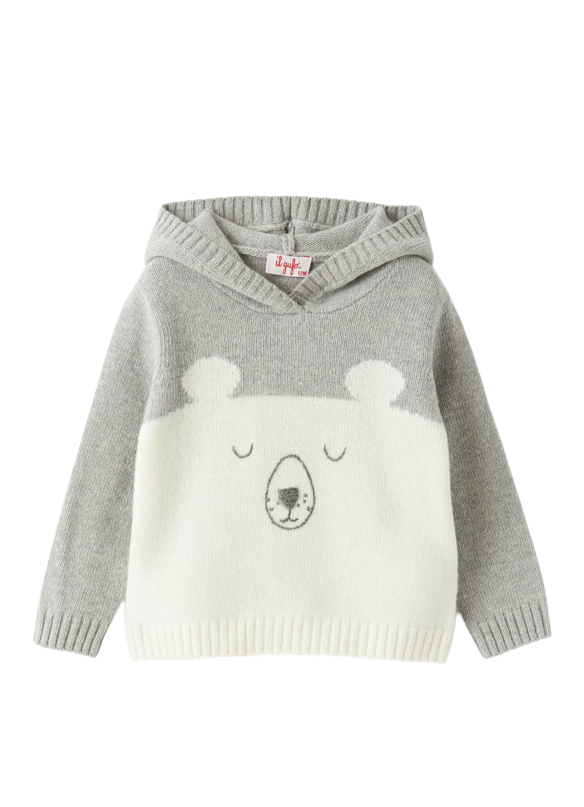 Hooded Sweater With Baby Bear’S Face