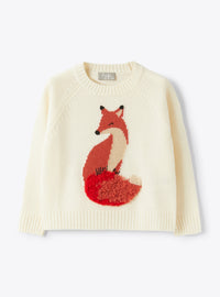 Merino Sweater With Embroidered Fox Detail