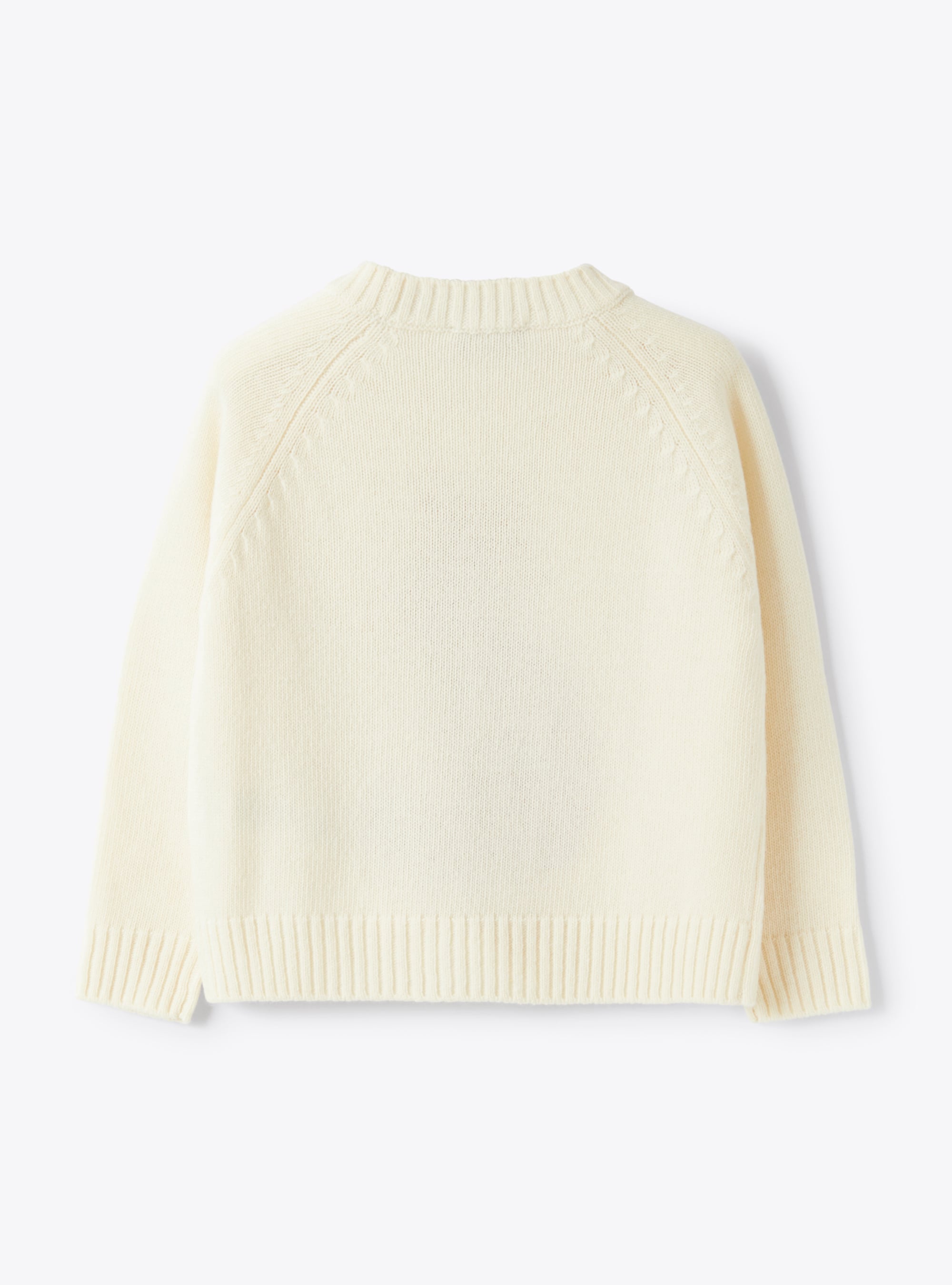 Merino Sweater With Embroidered Fox Detail