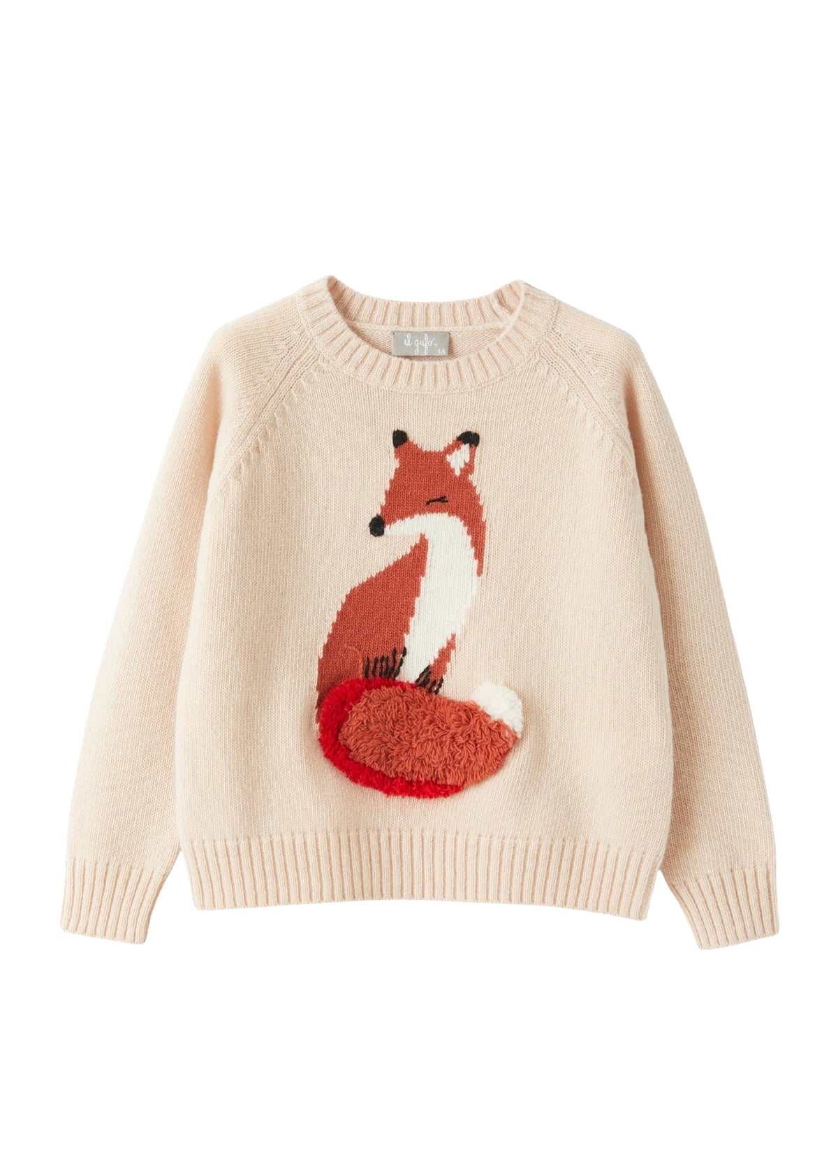 DOUBLON DEVIENT OK PICS / maglione in merino con ricamo  volpe